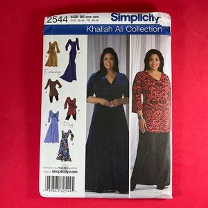 Simplicity 2544 UNCUT Khaliah Ali Collection UNCUT Women's Knit Dress Pattern